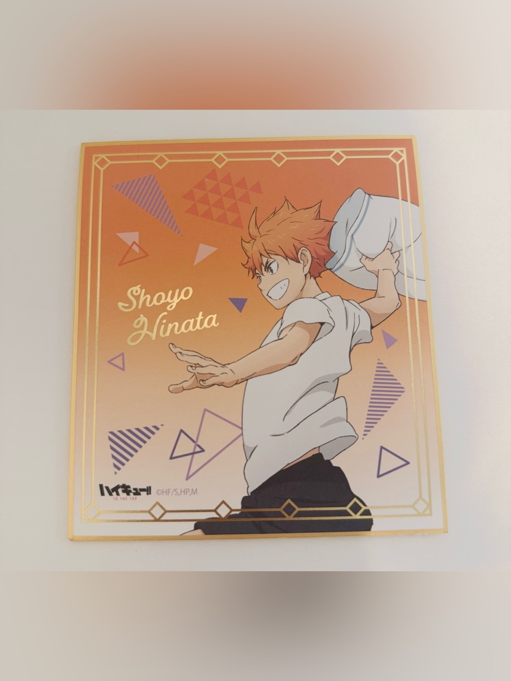 Anime official collectible haikyuu haikyu shikishi board hinata